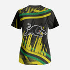 Panthers Rugby Mascot Scrub Top Fierce Athlete Graphic in Sports Style