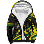 Panthers Rugby Mascot Sherpa Hoodie Fierce Athlete Graphic in Sports Style