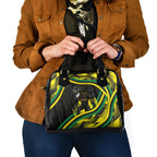 Panthers Rugby Mascot Shoulder Handbag Fierce Athlete Graphic in Sports Style