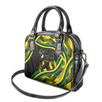 Panthers Rugby Mascot Shoulder Handbag Fierce Athlete Graphic in Sports Style
