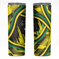 Panthers Rugby Mascot Skinny Tumbler Fierce Athlete Graphic in Sports Style