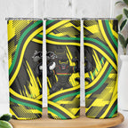 Panthers Rugby Mascot Skinny Tumbler Fierce Athlete Graphic in Sports Style