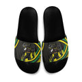 Panthers Rugby Mascot Slide Sandals Fierce Athlete Graphic in Sports Style
