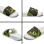 Panthers Rugby Mascot Slide Sandals Fierce Athlete Graphic in Sports Style