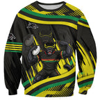 Panthers Rugby Mascot Sweatshirt Fierce Athlete Graphic in Sports Style