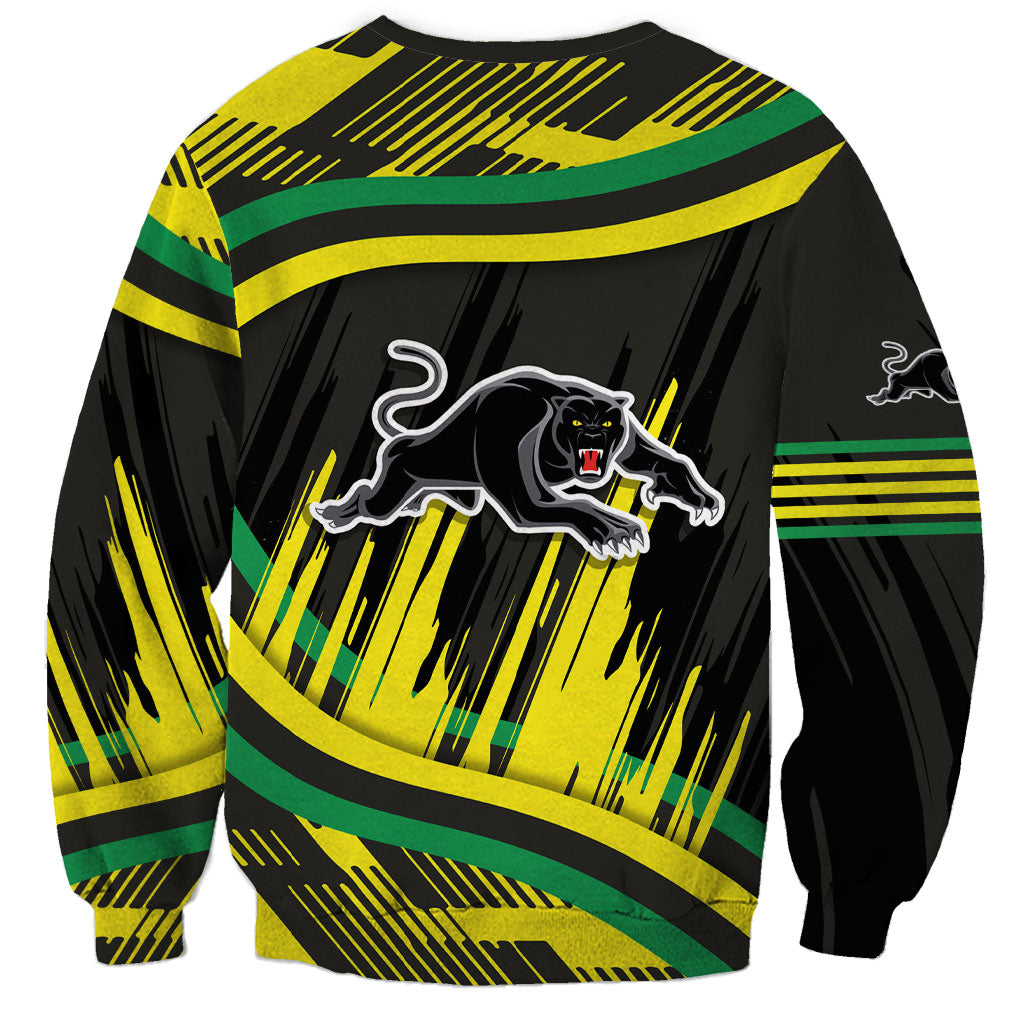 Panthers Rugby Mascot Sweatshirt Fierce Athlete Graphic in Sports Style