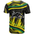 Panthers Rugby Mascot T Shirt Fierce Athlete Graphic in Sports Style