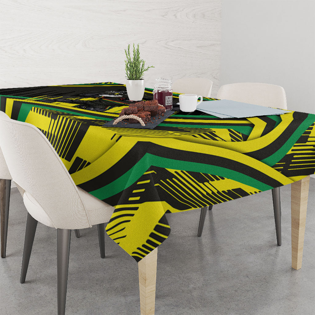 Panthers Rugby Mascot Tablecloth Fierce Athlete Graphic in Sports Style