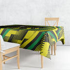 Panthers Rugby Mascot Tablecloth Fierce Athlete Graphic in Sports Style