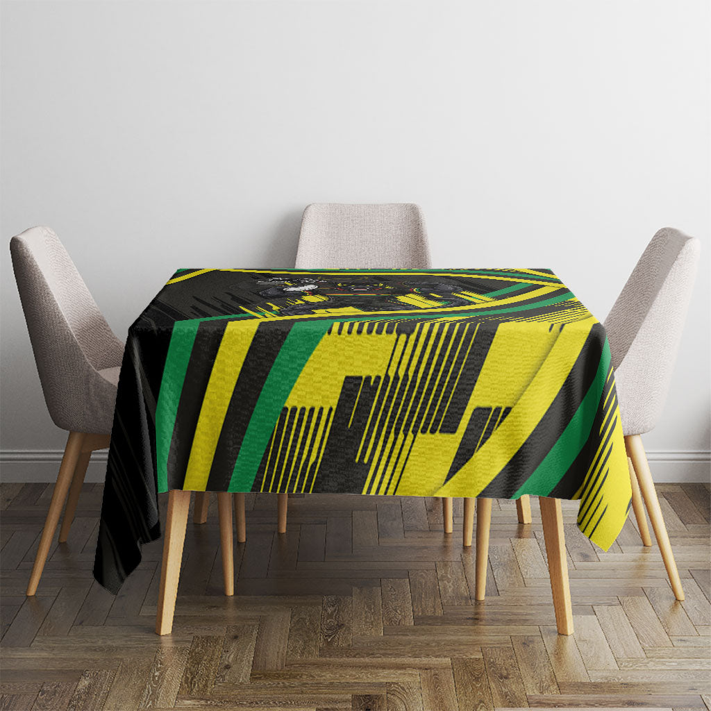 Panthers Rugby Mascot Tablecloth Fierce Athlete Graphic in Sports Style