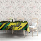 Panthers Rugby Mascot Tablecloth Fierce Athlete Graphic in Sports Style