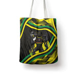 Panthers Rugby Mascot Tote Bag Fierce Athlete Graphic in Sports Style