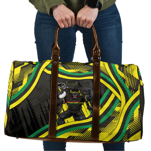 Panthers Rugby Mascot Travel Bag Fierce Athlete Graphic in Sports Style