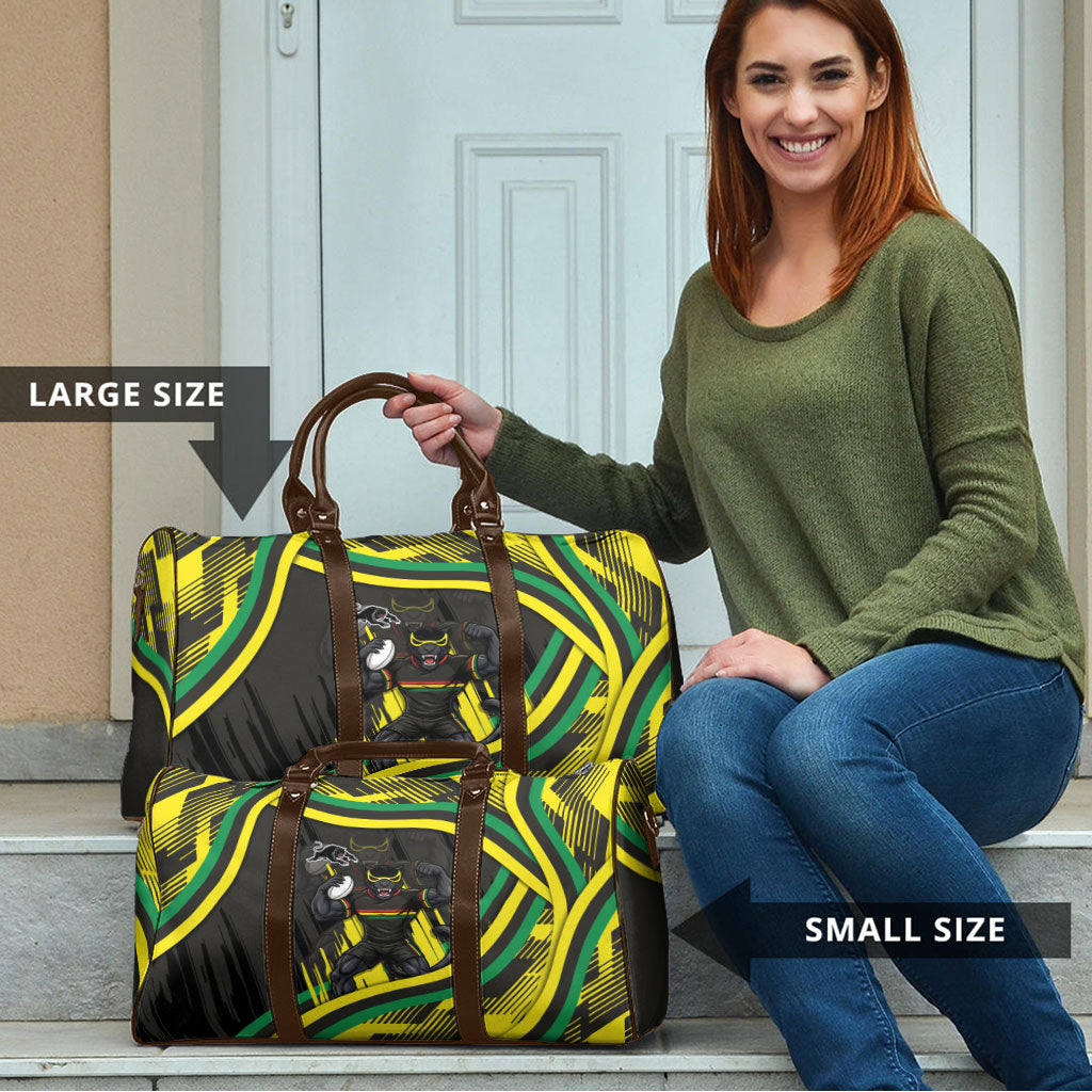 Panthers Rugby Mascot Travel Bag Fierce Athlete Graphic in Sports Style