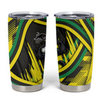 Panthers Rugby Mascot Tumbler Cup Fierce Athlete Graphic in Sports Style