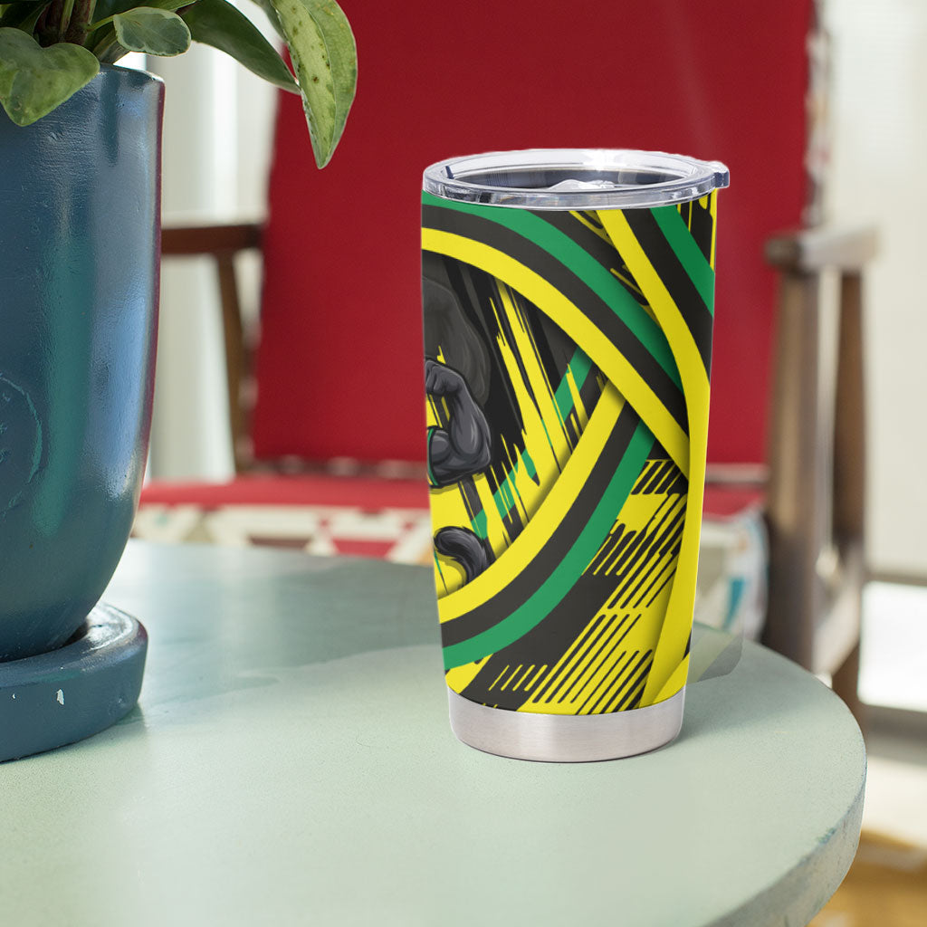 Panthers Rugby Mascot Tumbler Cup Fierce Athlete Graphic in Sports Style
