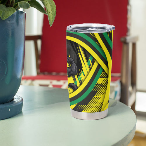 Panthers Rugby Mascot Tumbler Cup Fierce Athlete Graphic in Sports Style