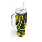 Panthers Rugby Mascot Tumbler With Handle Fierce Athlete Graphic in Sports Style
