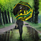 Panthers Rugby Mascot Umbrella Fierce Athlete Graphic in Sports Style