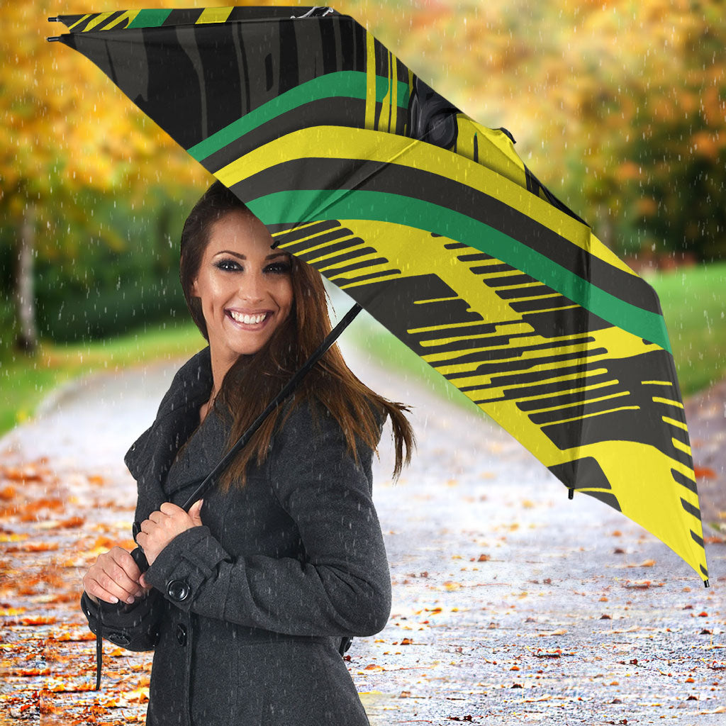 Panthers Rugby Mascot Umbrella Fierce Athlete Graphic in Sports Style