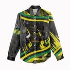 Panthers Rugby Mascot Women Casual Shirt Fierce Athlete Graphic in Sports Style