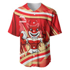 Dolphins Rugby Mascot Baseball Jersey Fierce Athlete Graphic in Sports Style
