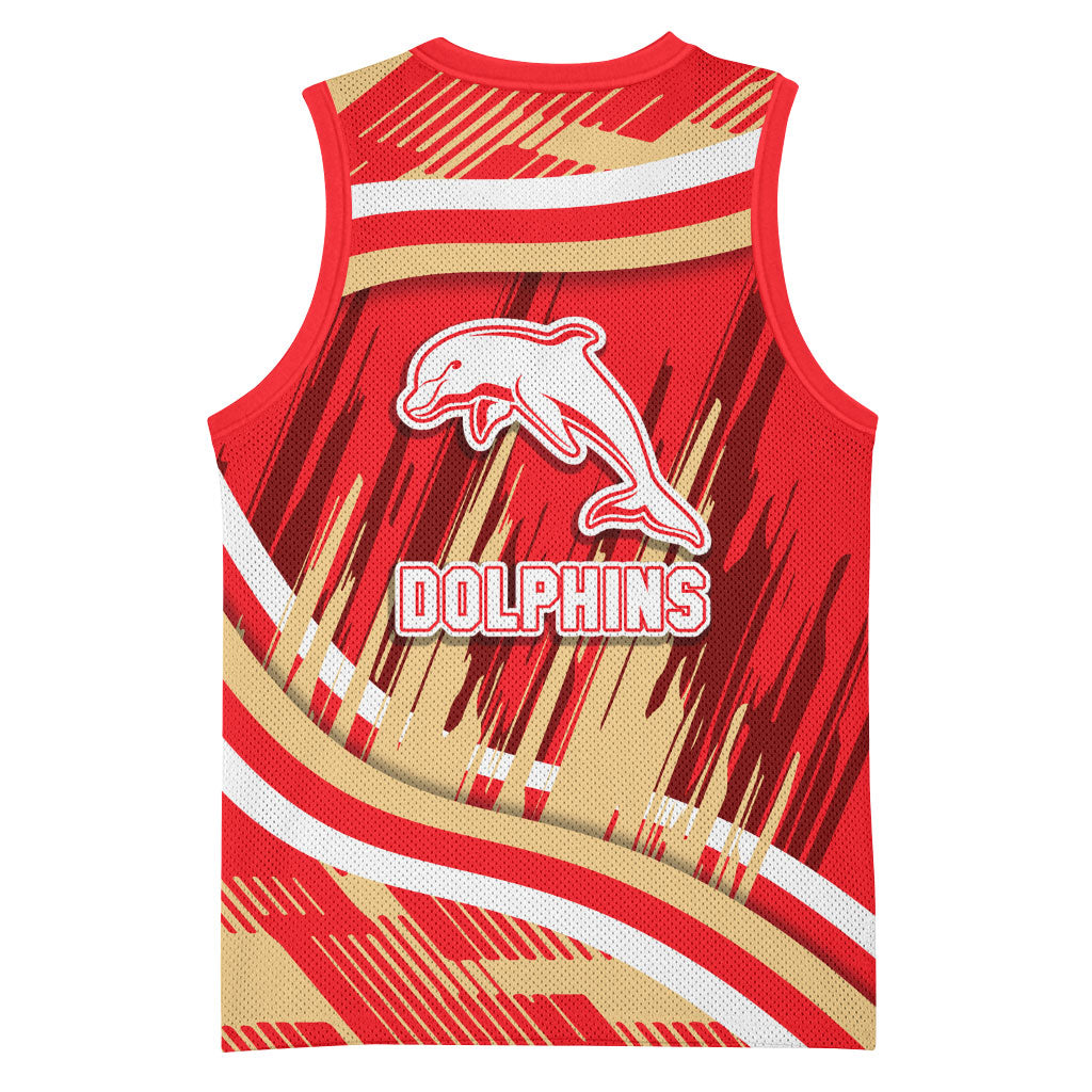 Dolphins Rugby Mascot Basketball Jersey Fierce Athlete Graphic in Sports Style