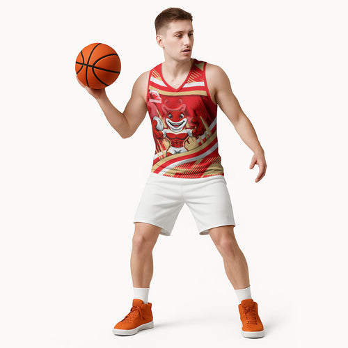 Dolphins Rugby Mascot Basketball Jersey Fierce Athlete Graphic in Sports Style