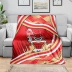 Dolphins Rugby Mascot Blanket Fierce Athlete Graphic in Sports Style