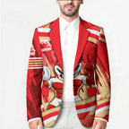 Dolphins Rugby Mascot Blazer Fierce Athlete Graphic in Sports Style