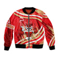 Dolphins Rugby Mascot Bomber Jacket Fierce Athlete Graphic in Sports Style