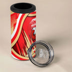 Dolphins Rugby Mascot 4 in 1 Can Cooler Tumbler Fierce Athlete Graphic in Sports Style