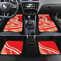 Dolphins Rugby Mascot Car Mats Fierce Athlete Graphic in Sports Style