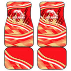 Dolphins Rugby Mascot Car Mats Fierce Athlete Graphic in Sports Style