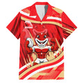 Dolphins Rugby Mascot Family Matching Mermaid Dress and Hawaiian Shirt Fierce Athlete Graphic in Sports Style