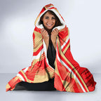 Dolphins Rugby Mascot Hooded Blanket Fierce Athlete Graphic in Sports Style
