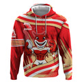 Dolphins Rugby Mascot Hoodie Fierce Athlete Graphic in Sports Style