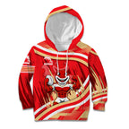 Dolphins Rugby Mascot Kid Hoodie Fierce Athlete Graphic in Sports Style