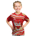 Dolphins Rugby Mascot Kid T Shirt Fierce Athlete Graphic in Sports Style
