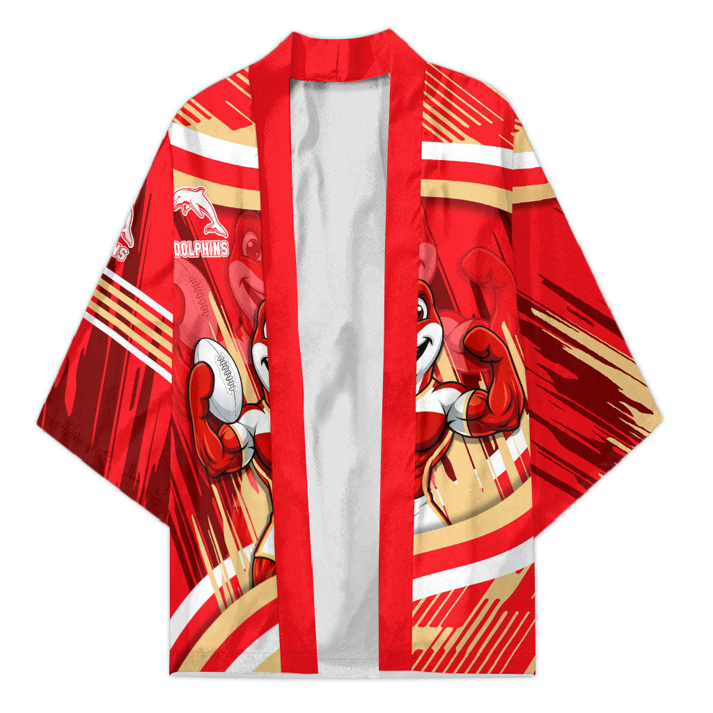 Dolphins Rugby Mascot Kimono Fierce Athlete Graphic in Sports Style