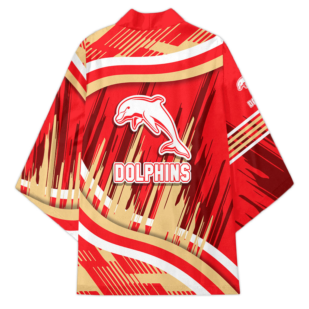 Dolphins Rugby Mascot Kimono Fierce Athlete Graphic in Sports Style