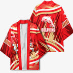 Dolphins Rugby Mascot Kimono Fierce Athlete Graphic in Sports Style