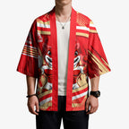 Dolphins Rugby Mascot Kimono Fierce Athlete Graphic in Sports Style