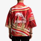 Dolphins Rugby Mascot Kimono Fierce Athlete Graphic in Sports Style