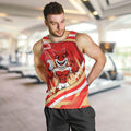 Dolphins Rugby Mascot Men Tank Top Fierce Athlete Graphic in Sports Style