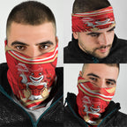 Dolphins Rugby Mascot Neck Gaiter Fierce Athlete Graphic in Sports Style