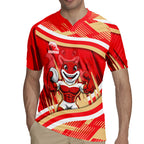 Dolphins Rugby Mascot Rugby Jersey Fierce Athlete Graphic in Sports Style