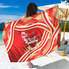 Dolphins Rugby Mascot Sarong Fierce Athlete Graphic in Sports Style