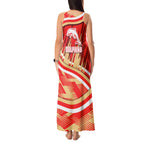 Dolphins Rugby Mascot Tank Maxi Dress Fierce Athlete Graphic in Sports Style
