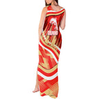 Dolphins Rugby Mascot Tank Maxi Dress Fierce Athlete Graphic in Sports Style